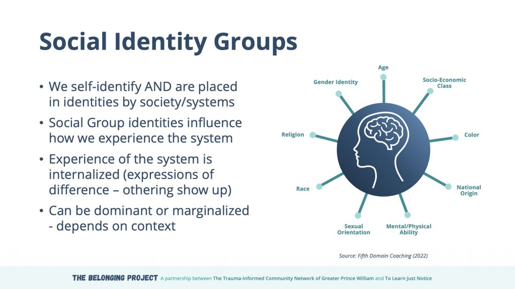 social identity groups slide